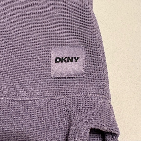 Pink Cat and Jack Fleece Pullover Hoodie and DKNY Waffle Knit Pullover Hoodie - Picture 7 of 11